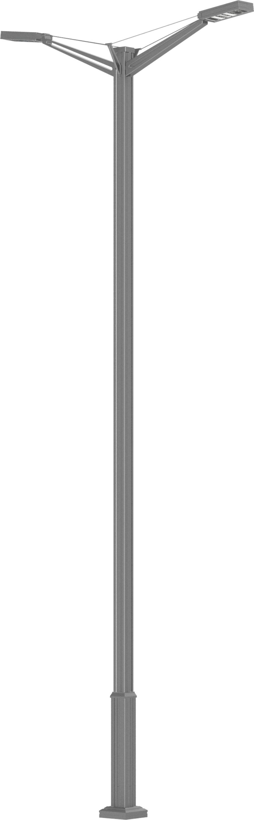 A Long Metal Pole With A Black Background