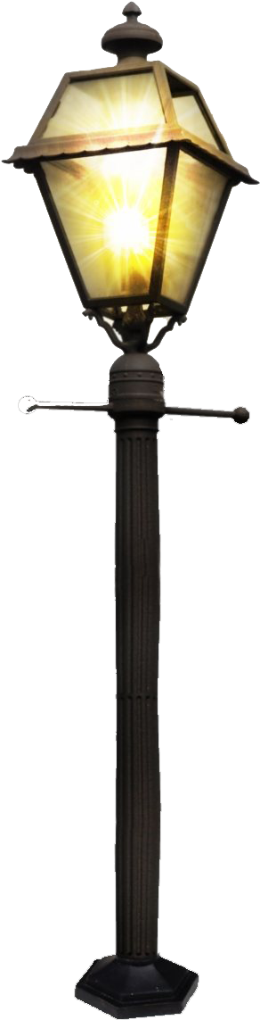 A Black Pole With A Round Object
