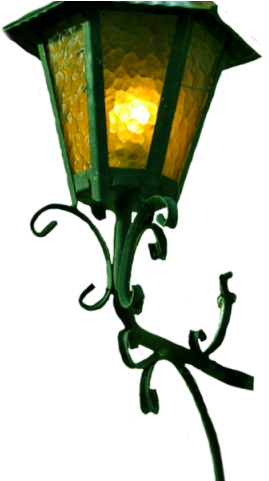 A Close Up Of A Lamp
