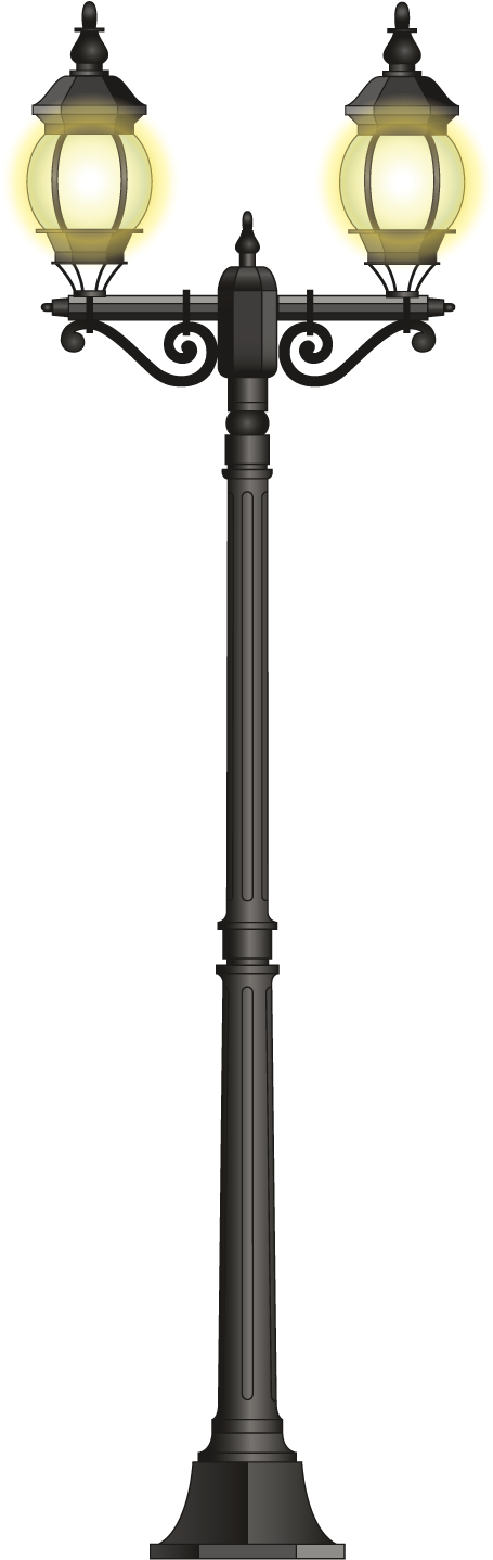 A Black Pole With A Black Background