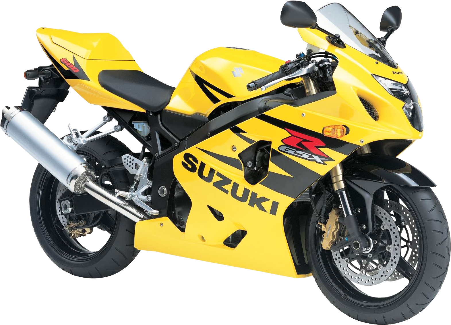 A Yellow Motorcycle With Black Text