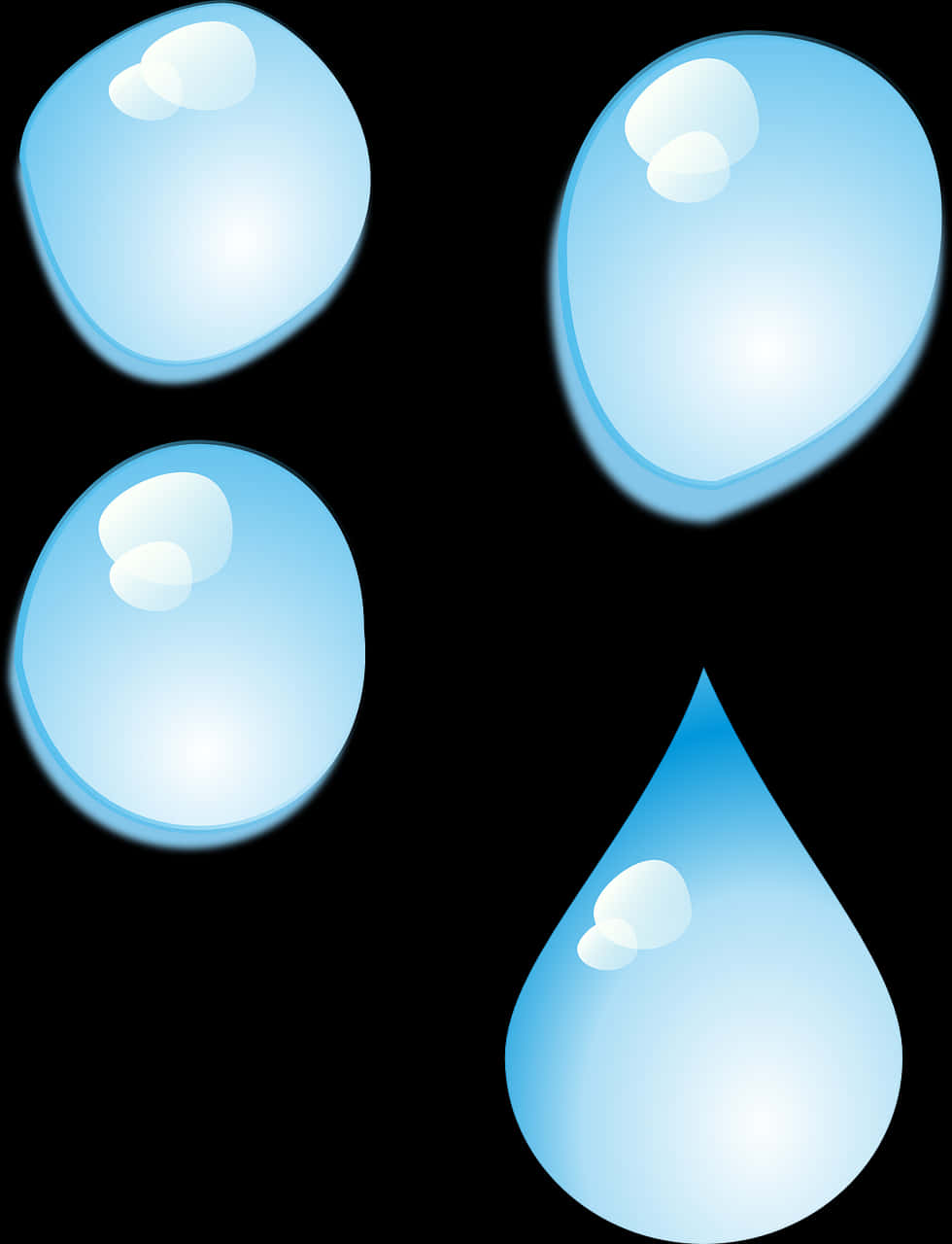 A Group Of Water Drops