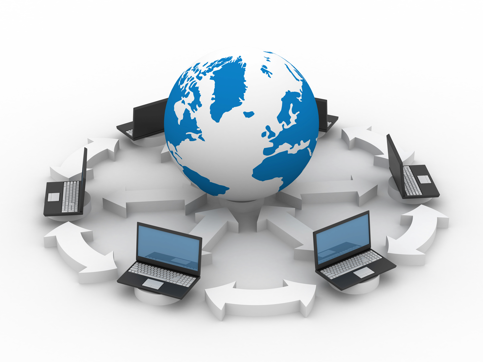 A Blue Earth With Black Background