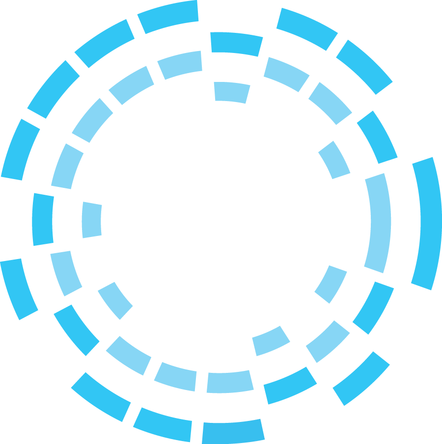 A Blue And Black Circular Pattern