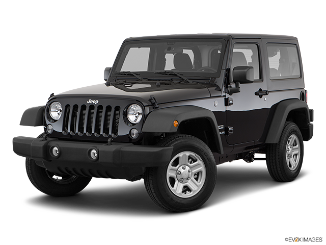 A Black Jeep With A Black Background