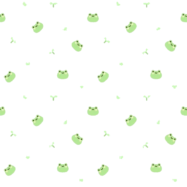 A Pattern Of Green Frogs On A Black Background