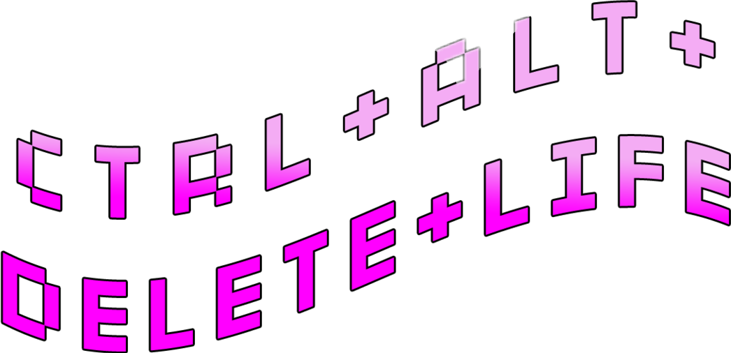 A Black Background With Pink Letters