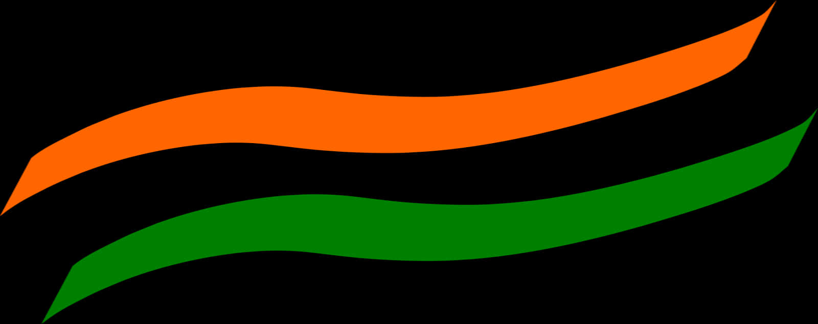A Green And Orange Stripes