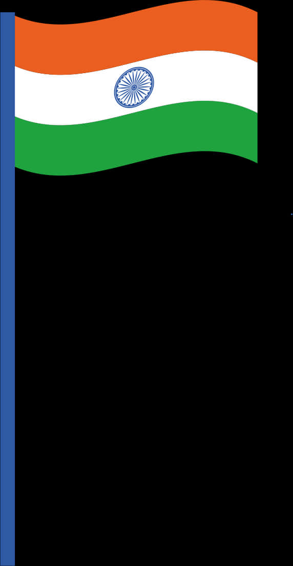 A Black And Green Banner With A Blue And Green Flag