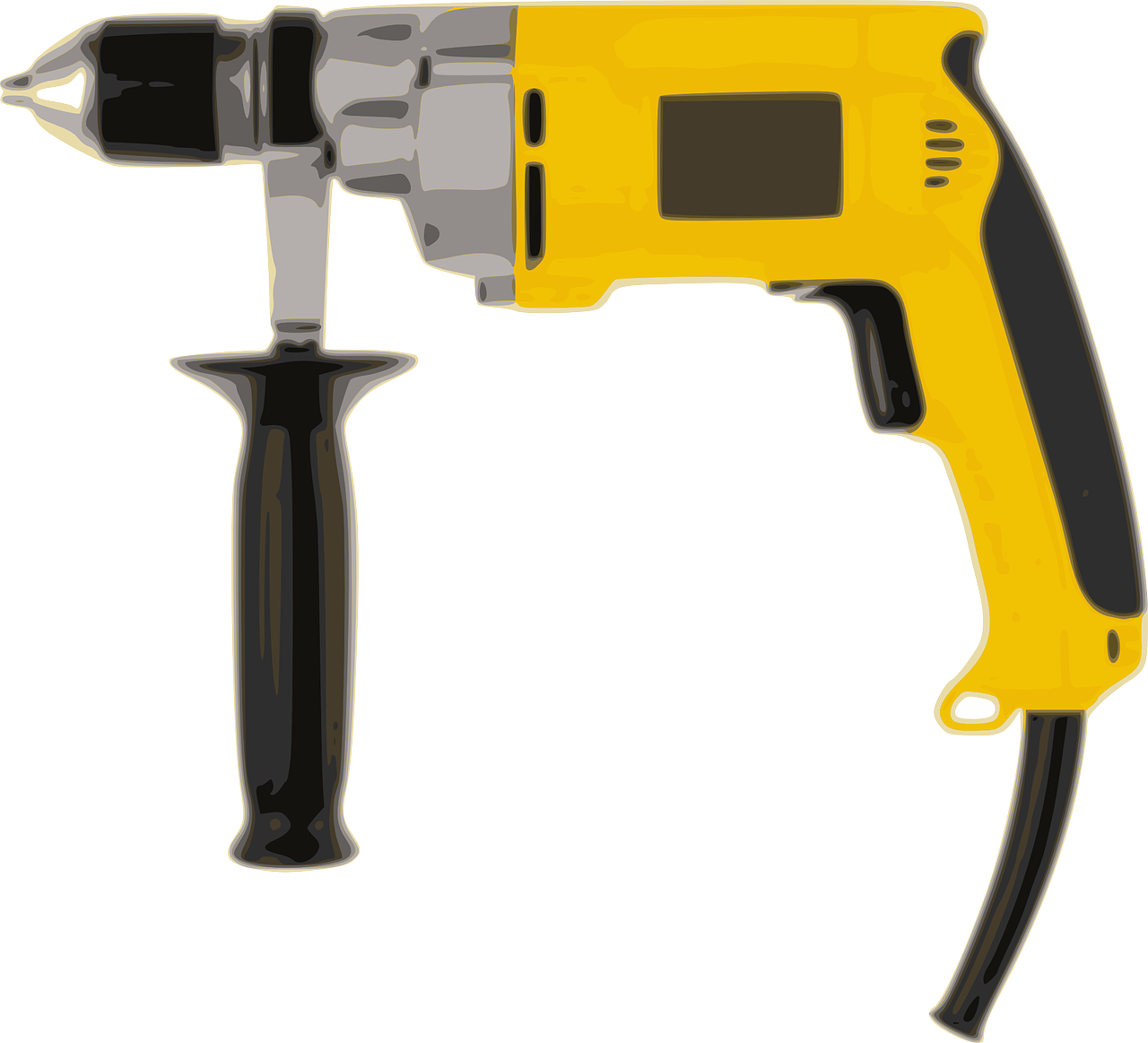 A Yellow And Black Drill