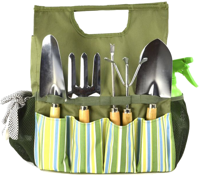 A Bag With Gardening Tools
