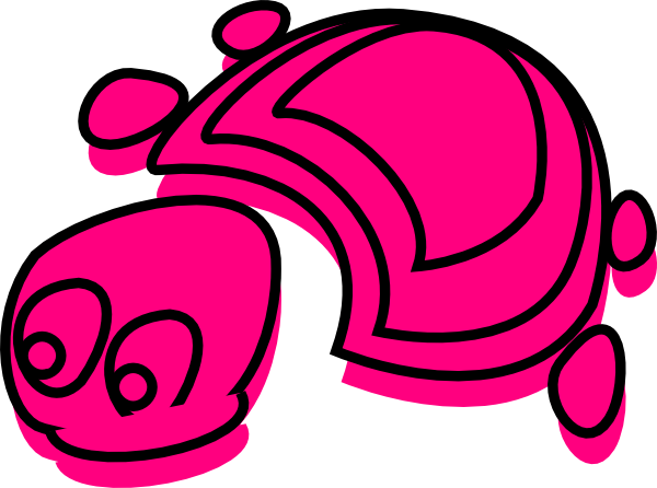 A Pink Object With Black Lines