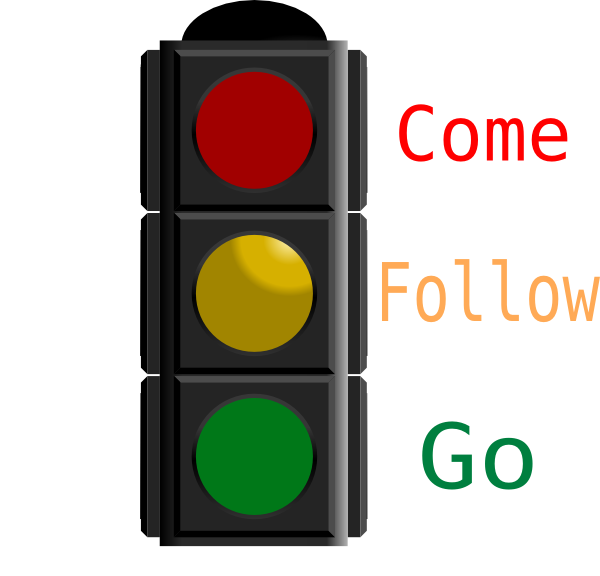 A Traffic Light With Text