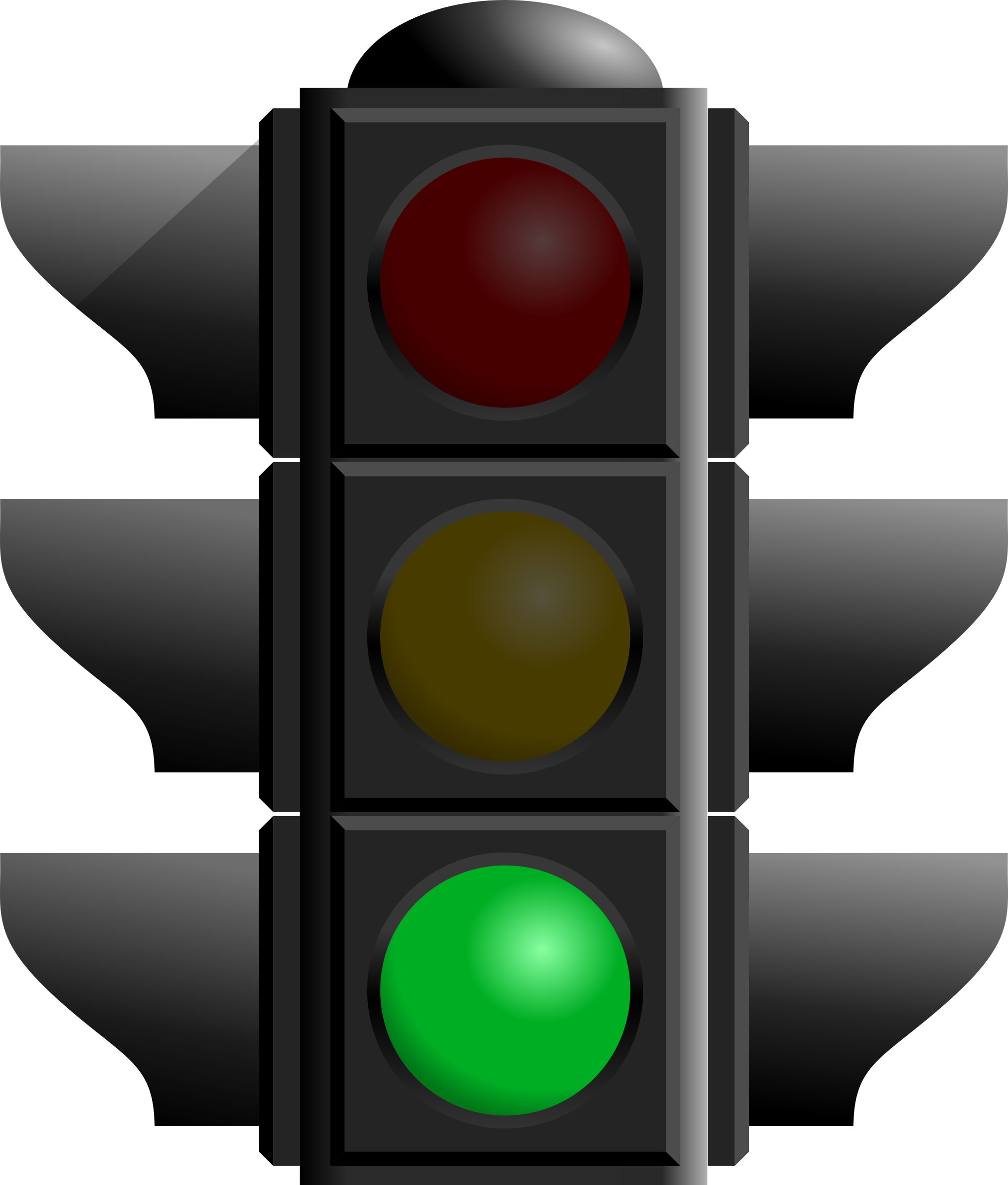 A Traffic Light With A Green Light