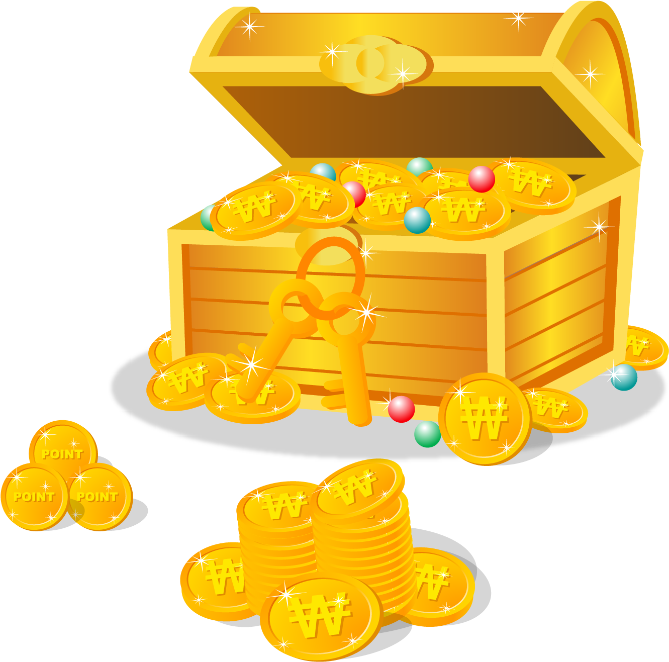 A Gold Chest Full Of Coins