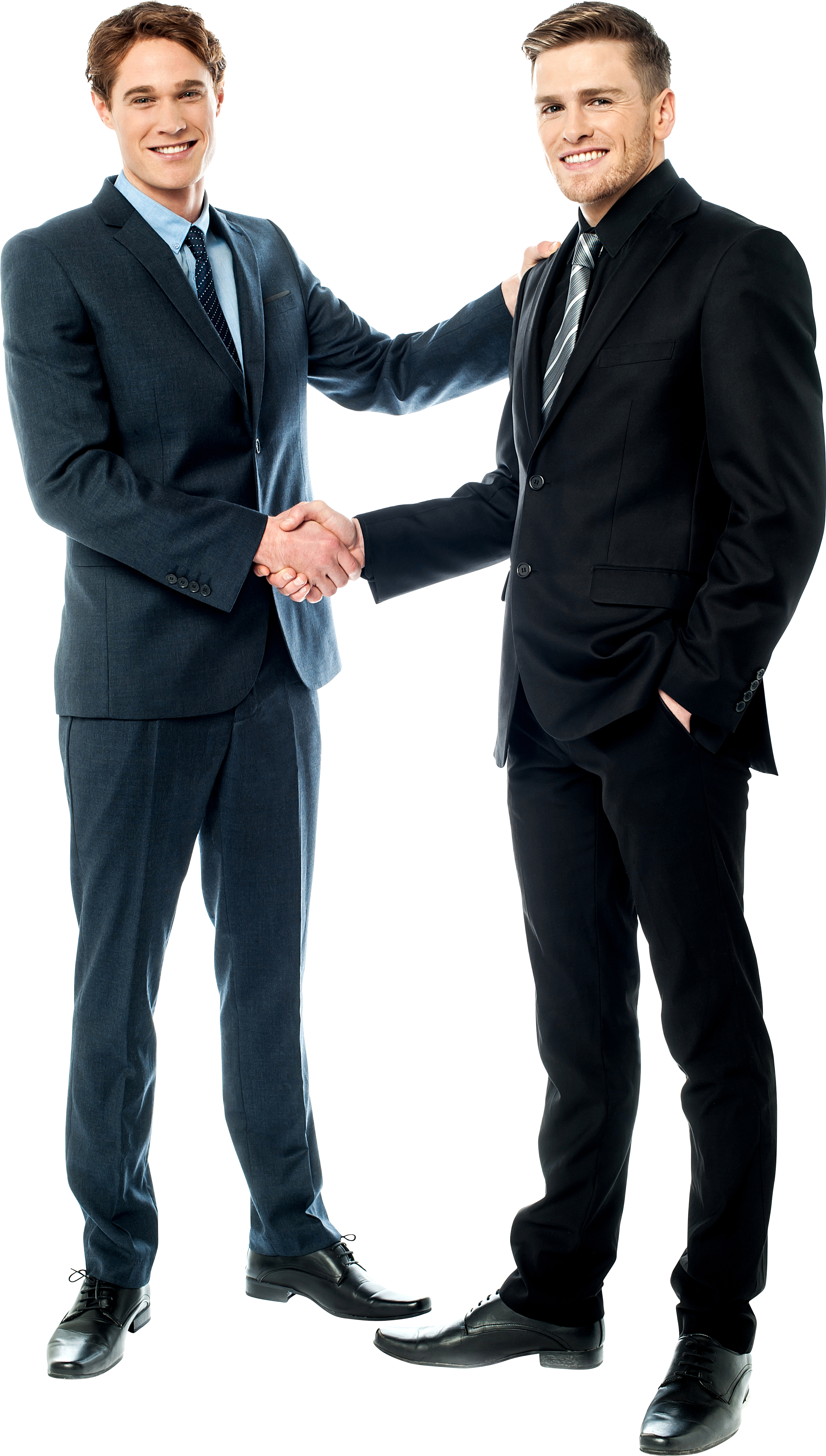 Two Men In Suits Shaking Hands