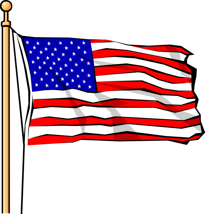 A Flag On A Flagpole