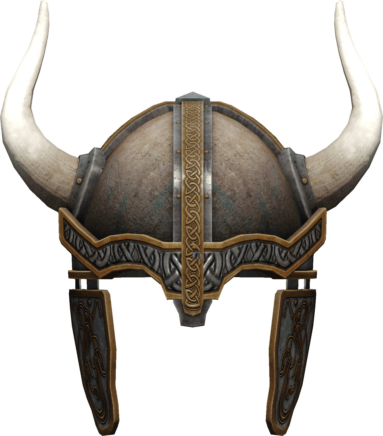 A Helmet With Horns And A Black Background