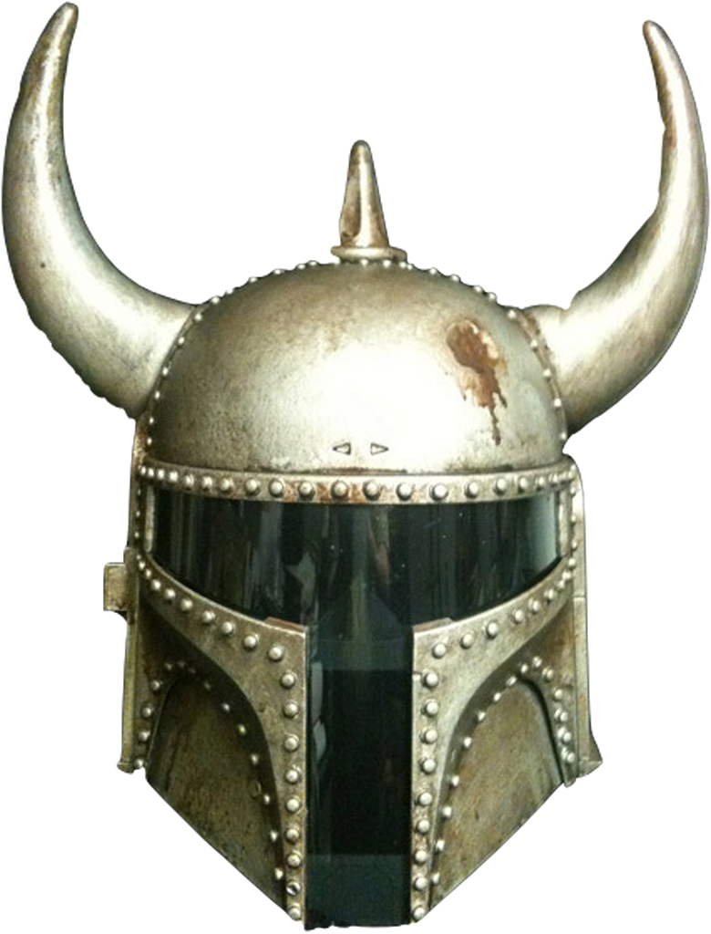 A Helmet With Horns On It