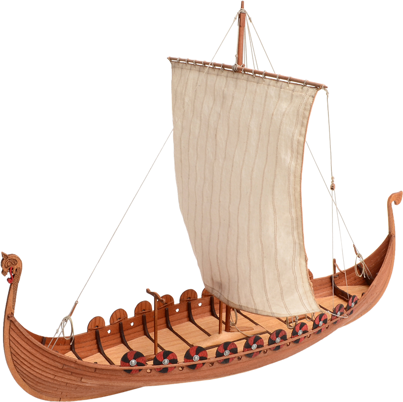 A Model Of A Viking Ship