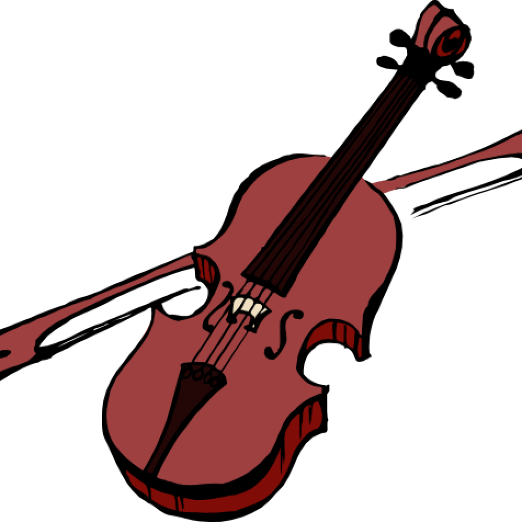 A Pink Violin With A Bow