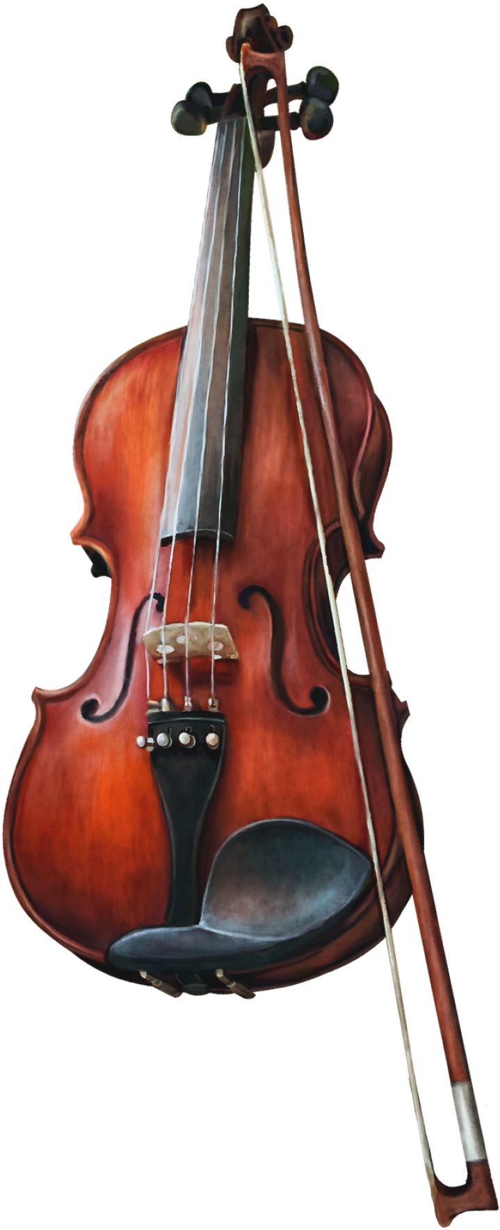 A Close Up Of A Violin