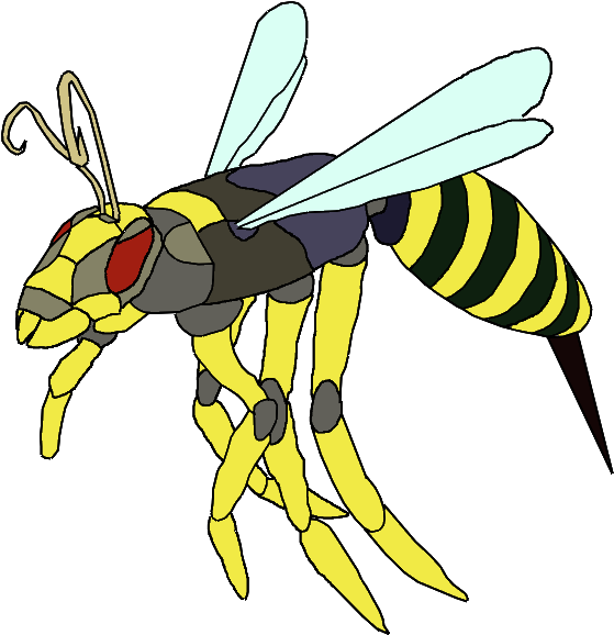 A Yellow And Black Bee