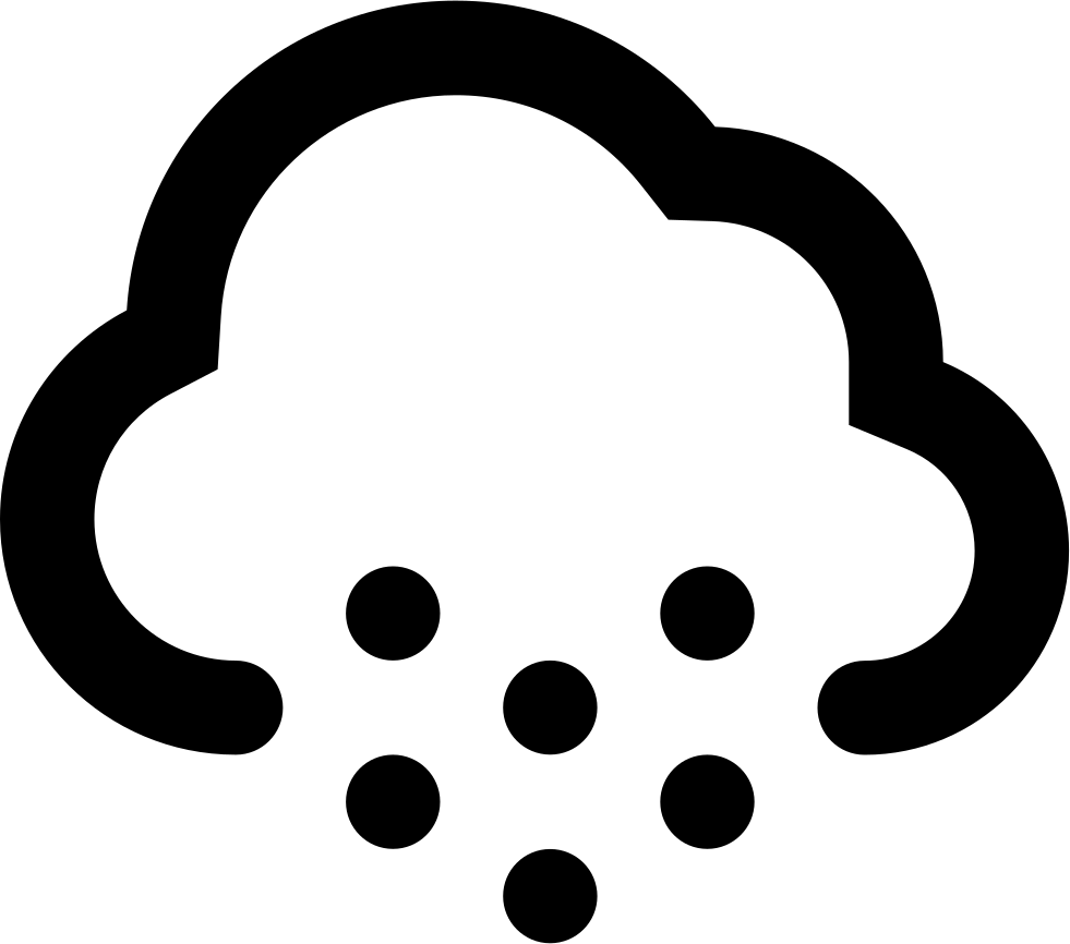 A Black And White Cloud With Dots