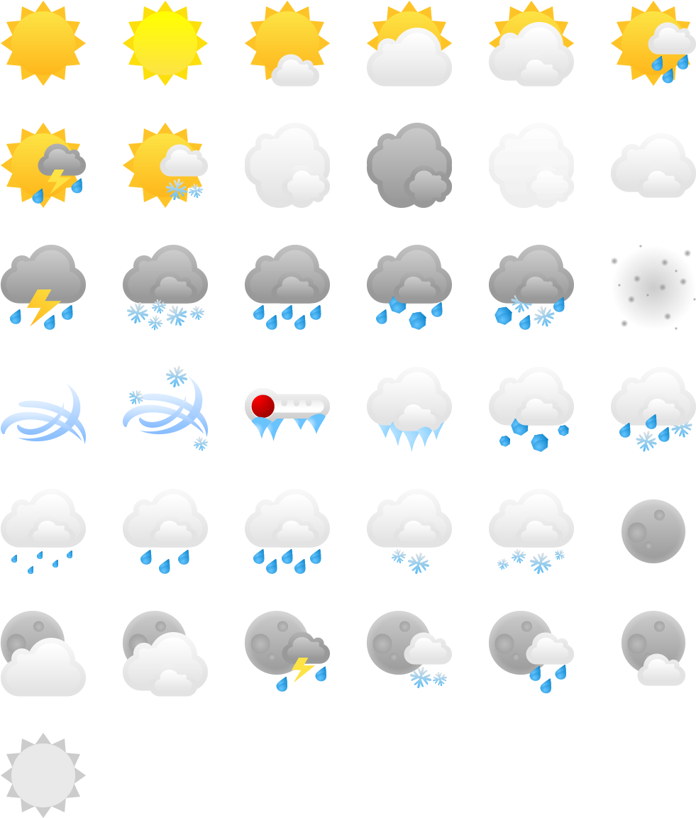A Screenshot Of A Weather Icon
