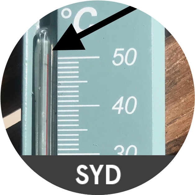 A Thermometer With A Temperature