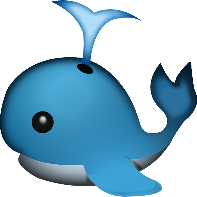 A Blue Whale With A Black Background