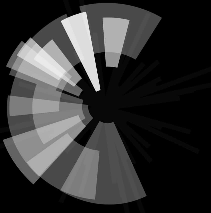 A Circular Object With White Lines