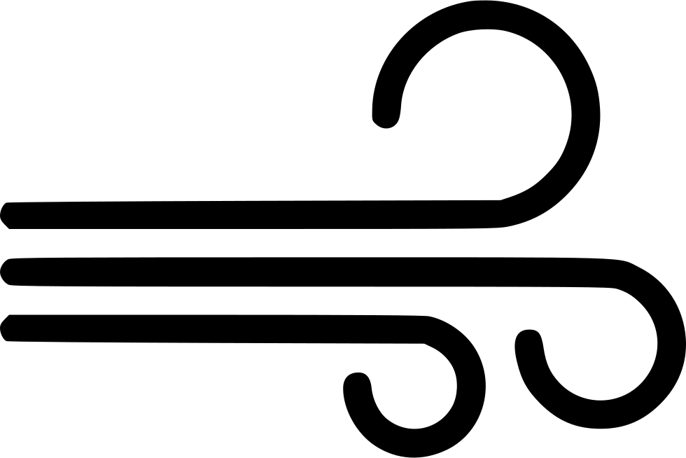 A Black Line Drawing Of A Wind