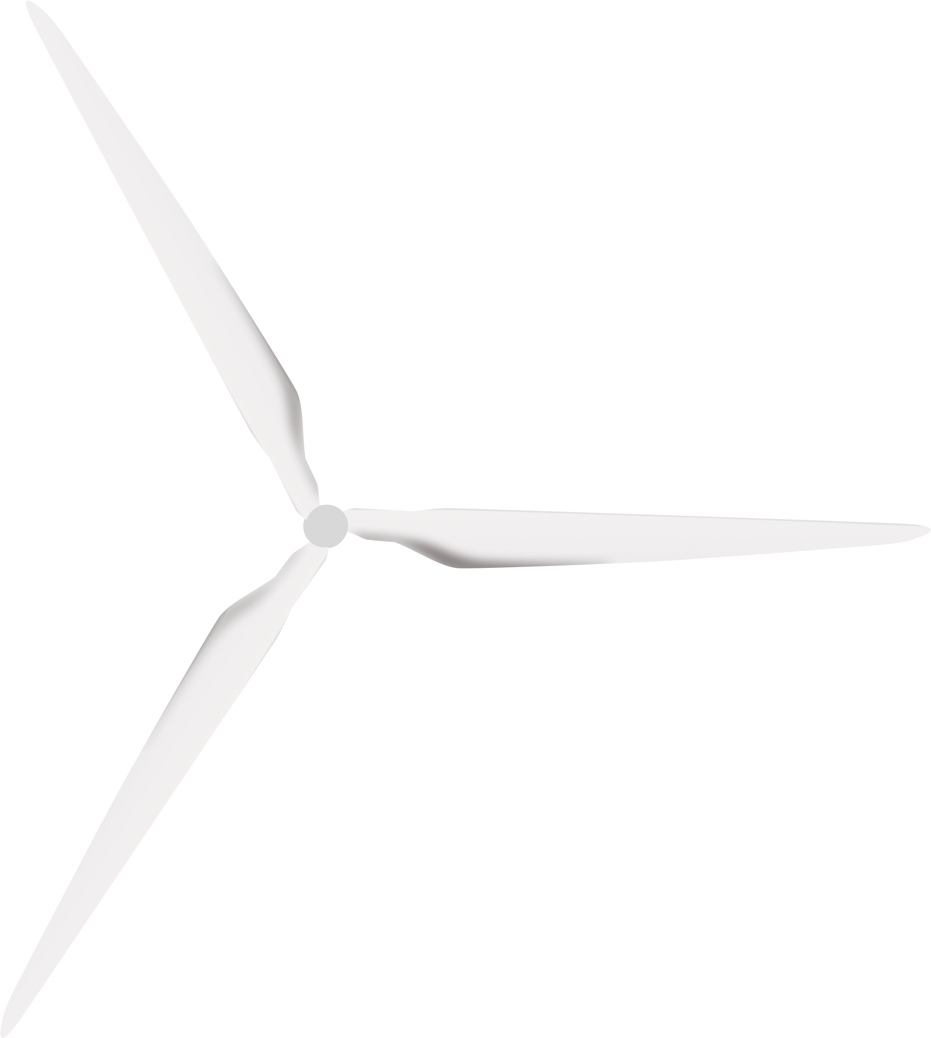 A White Propeller On A Black Background