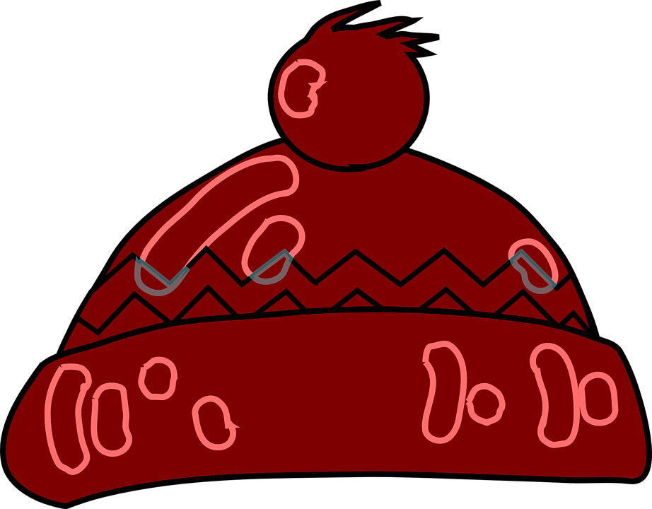 A Red Hat With A Black Background