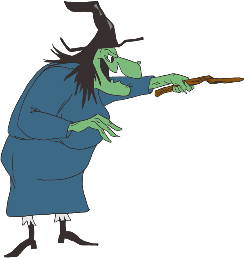 A Cartoon Of A Person Holding A Wand