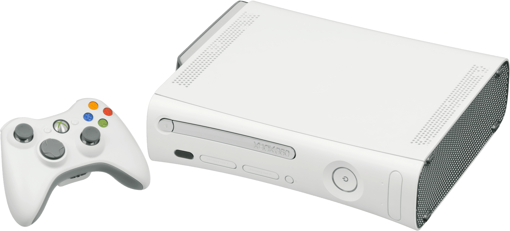 A White Gaming Console With A Mouse
