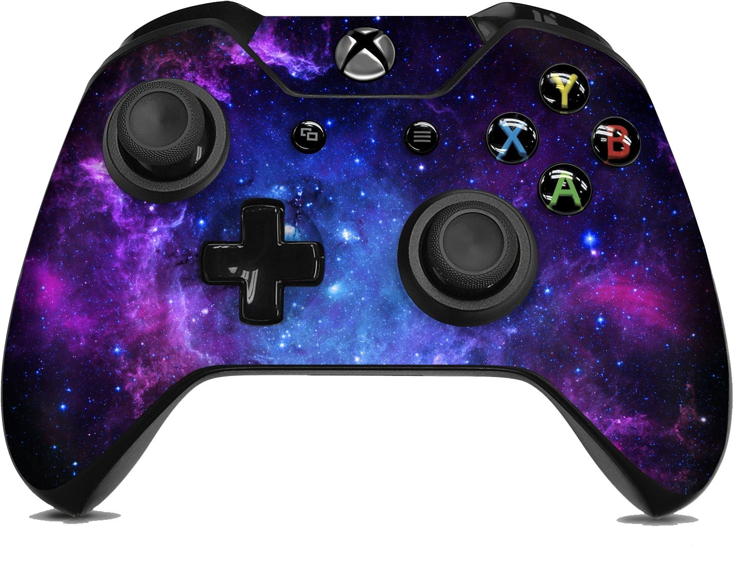 A Video Game Controller With A Galaxy Design