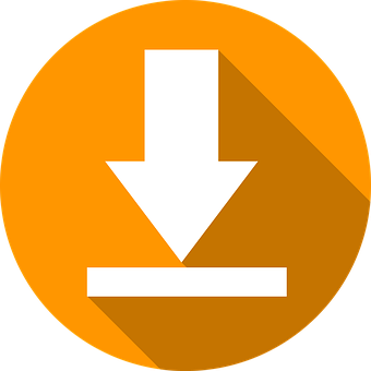 A White Arrow Pointing Down