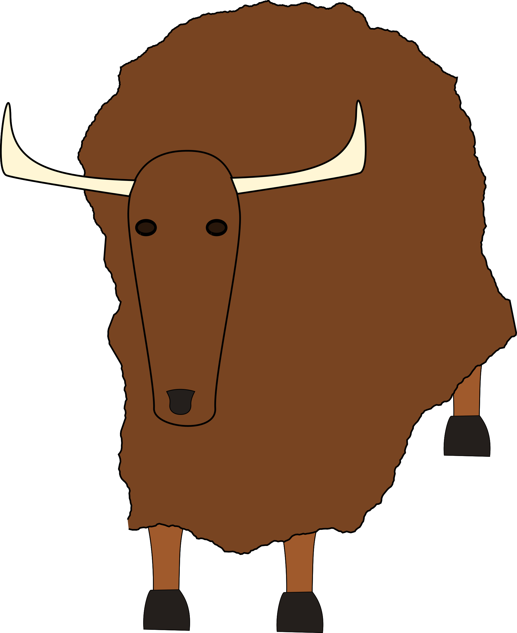 A Cartoon Of A Brown Animal