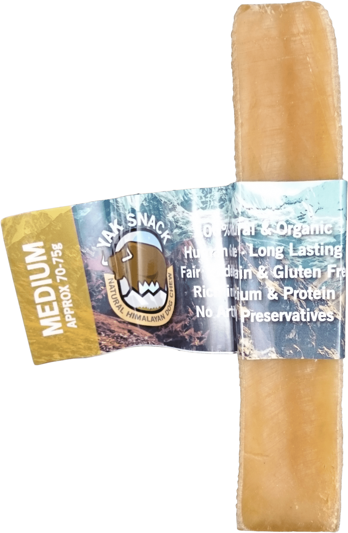 A Stick Of Food Wrapped In A Label