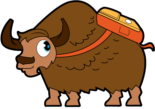 Cartoon Of A Buffalo With A Briefcase On Its Back