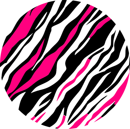 A Pink And White Zebra Print