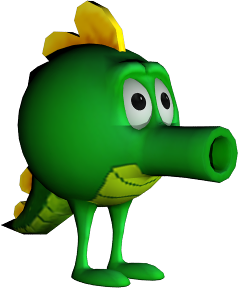 A Cartoon Character Of A Green Dragon