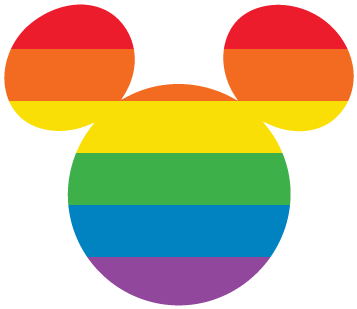 A Rainbow Colored Mouse Head
