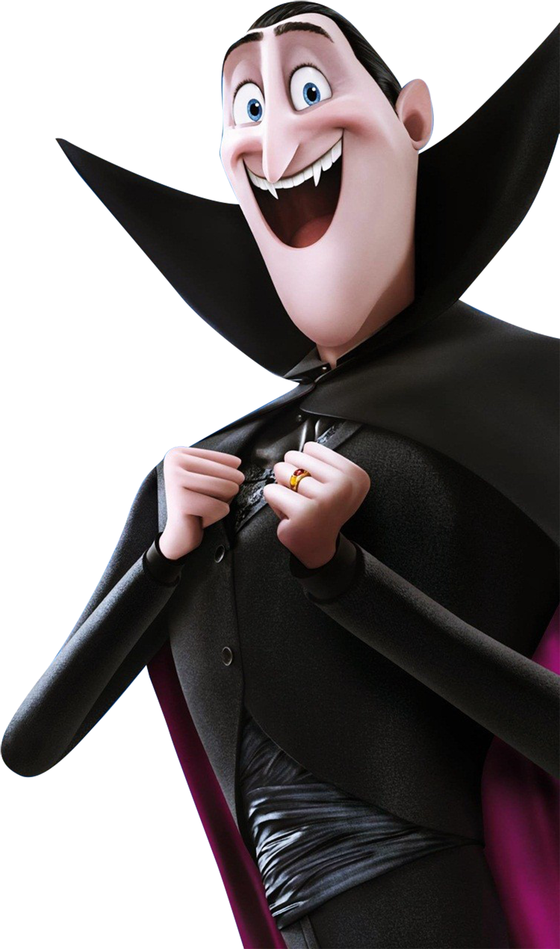 A Cartoon Character Wearing A Black Cape And Black Cloak