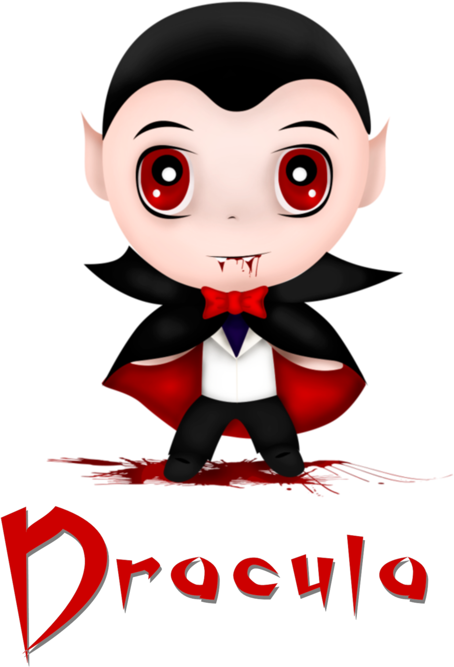 A Cartoon Of A Vampire