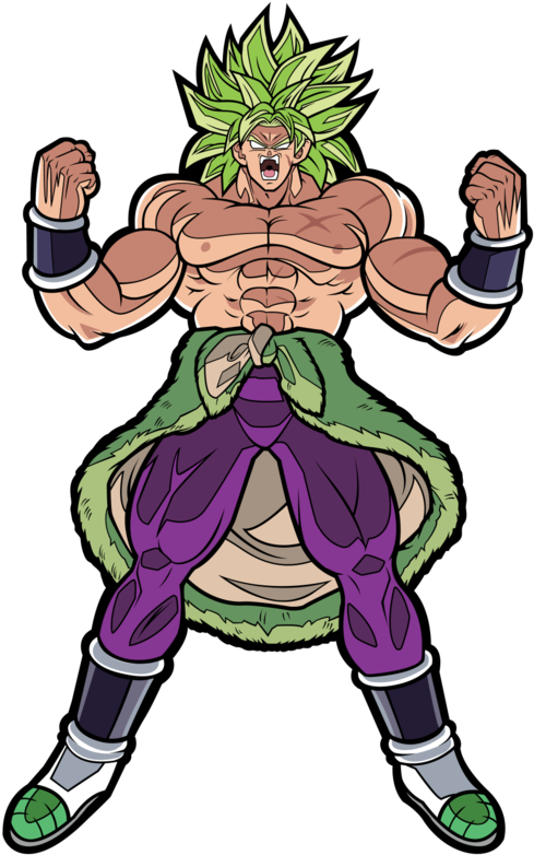 A Cartoon Of A Man With Green Hair And Purple Pants