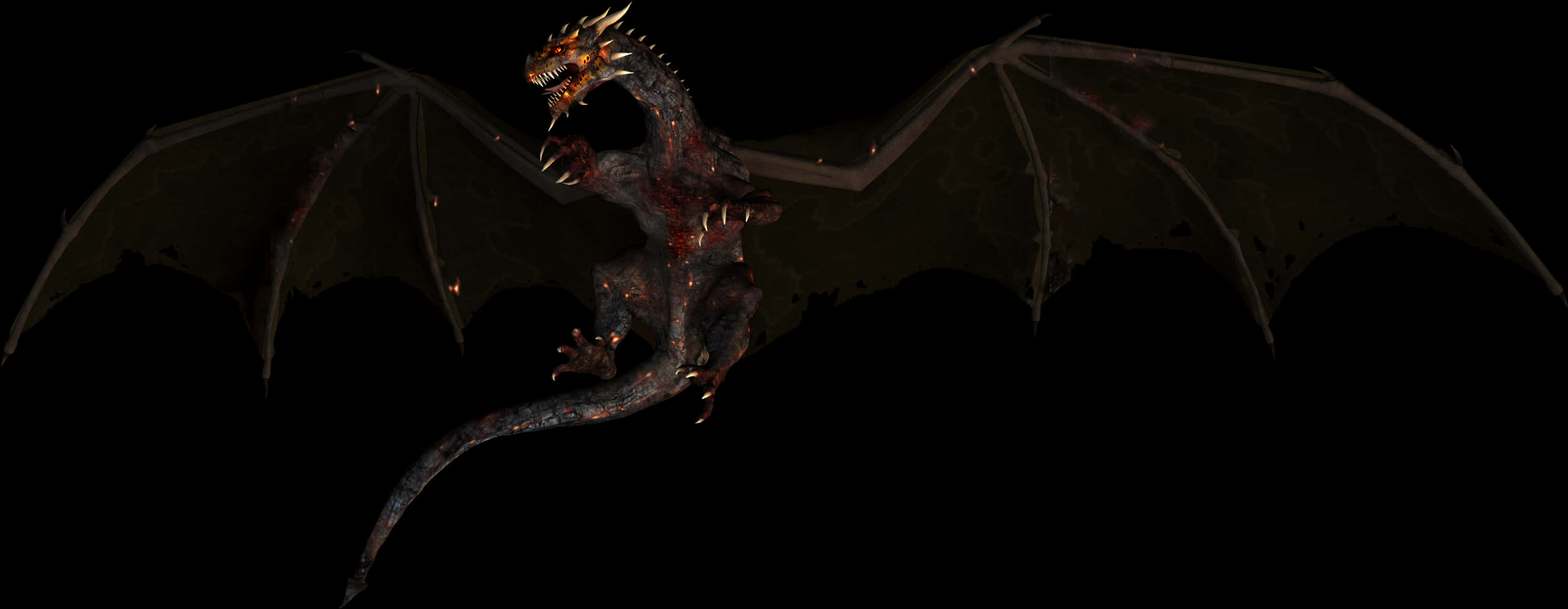Red And Black Dragon