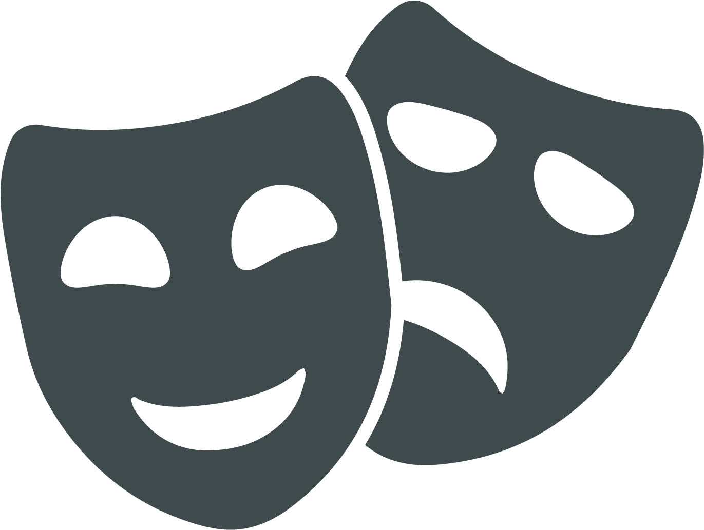 A Group Of Masks With Black Background